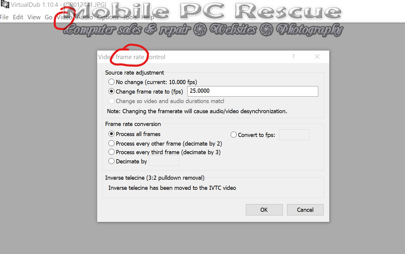 Converting JPEG images to MP4 Video as a Timelapse image 8