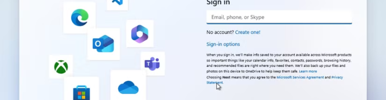 How to Bypass needing a Microsoft Account on Windows 11 Install